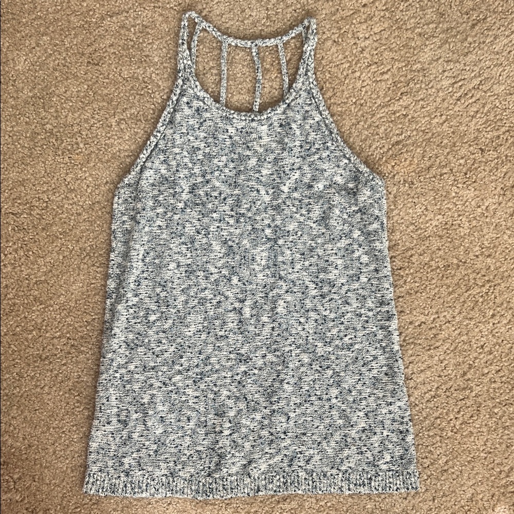 Lucky Brand Women's Knit Blue Tank Top